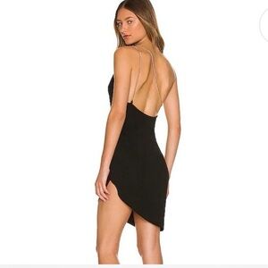 Amanda Uprichard Black Evie Dress Mini Gold Chain Small Formal Cocktail